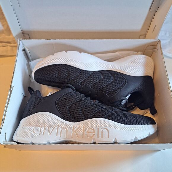 Calvin Klein KC Cecyle Black White Sneaker Athletic Shoe Women's 9.5M New In Box - Picture 3 of 15
